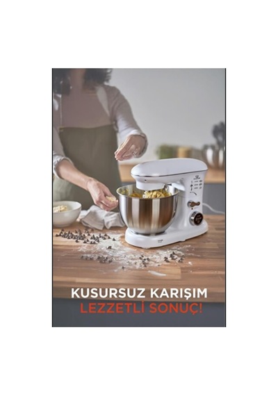 Tastech TMK-1400DT 1400 W Stand Mikser Hamur Yoğurma Makinesi
