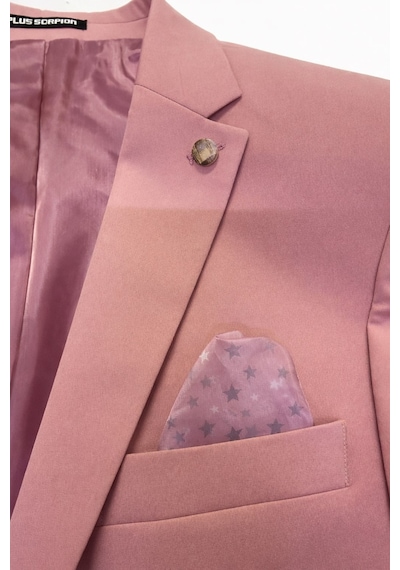Plus Scorpion Erkek Mono Yaka Tek Düğmeli Çift Yırtmaçlı Blazer Ceket Premium Dokuma Kumaş, 8 Renk Gül Kurusu Plus Scorpion Erkek Mono Yaka Tek Düğmeli Çift Yırtmaçlı Blazer Ceket Premium Dokuma Kumaş, 8 Renk Gül Kurusu