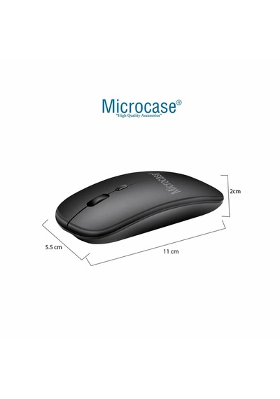 Microcase Apple İpad Air 13 2026 İle Uyumlu Bluetooth Klavye Tr Sticker + Bluetooth Mouse + Tablet Standı - Al2765