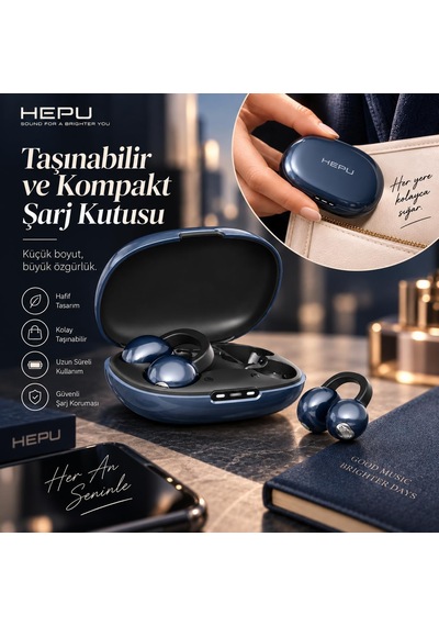Hp-ab01s Armor Series Bluetooth Kablosuz Kulak İçi Kulaklık Ergonomik Şarj Kutulu Stereo Kulaklık