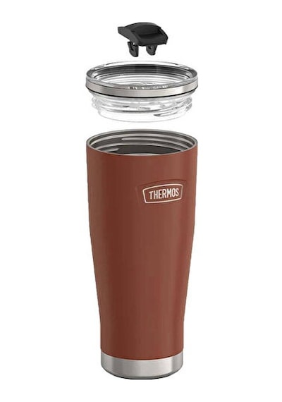 Thermos Icon Is115 0,53l Slıde Lock Mug Saddle W/straw Klasik Termos Is115-022977 Kahverengi Kahverengi