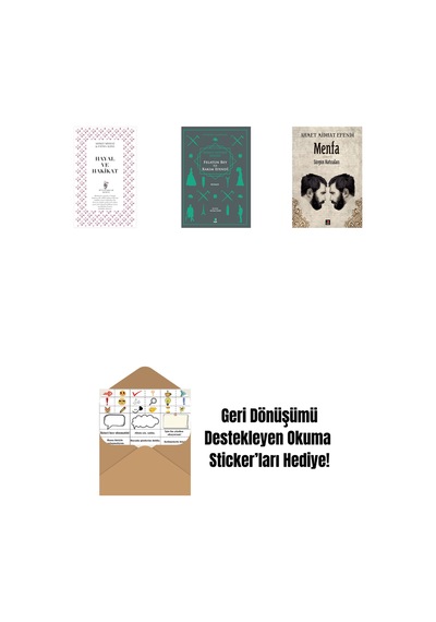 Hayal Ve Hakikat + Felatun Bey İle Rakım Efendi + Menfa + Okuma Sticker'ları