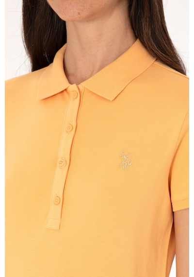 U.S. Polo Assn. Kadın Turuncu Basic Tişört 50300830-VR202