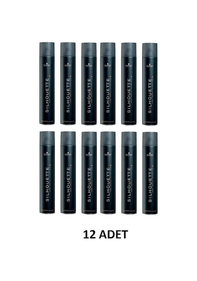 Schwarzkopf Silhouette Süper Tutucu Sprey 12 x 500 ML