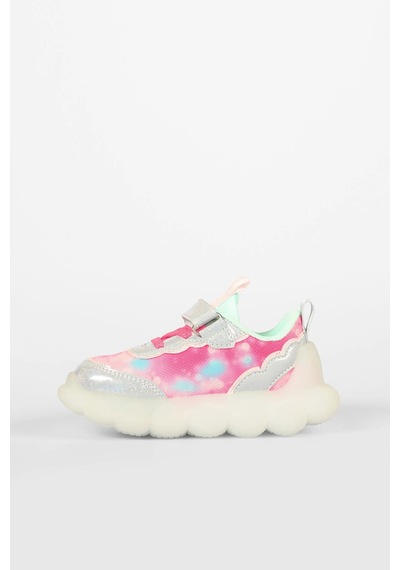 Vicco Kız Çocuk Gümüş Işıklı Balloon Sneaker Gümüş