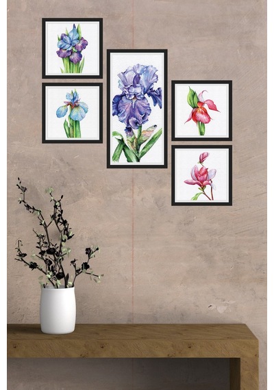 Collage Style 5 Parçalı Mdf Tablo Atf246 Çok Renkli - 713607570 Çok Renkli