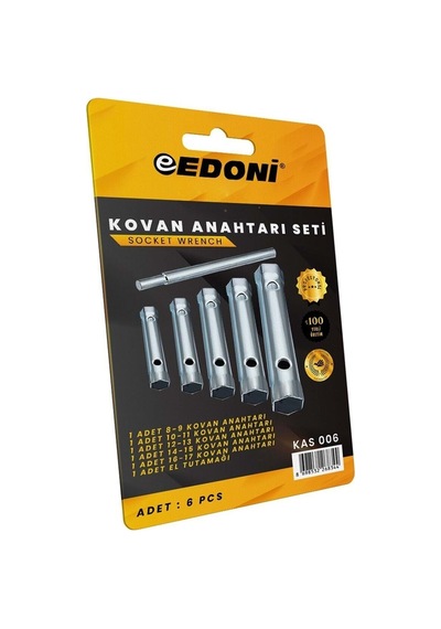 6 Parca Kovan Anahtar Seti Çelik