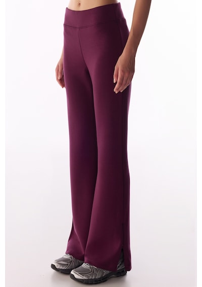 Penti Bordo İpeksi Dokunuş Silky Touch Paça Detaylı İspanyol Paça Flare Pantolon