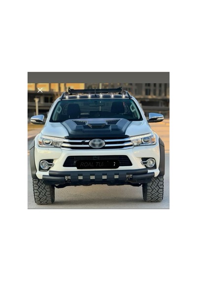 Toyota Hilux 2015-2020 Kaput Scoop Kaplama Kaput Üstü Hava Girişi Görünümlü Sport Kaplama Siyah