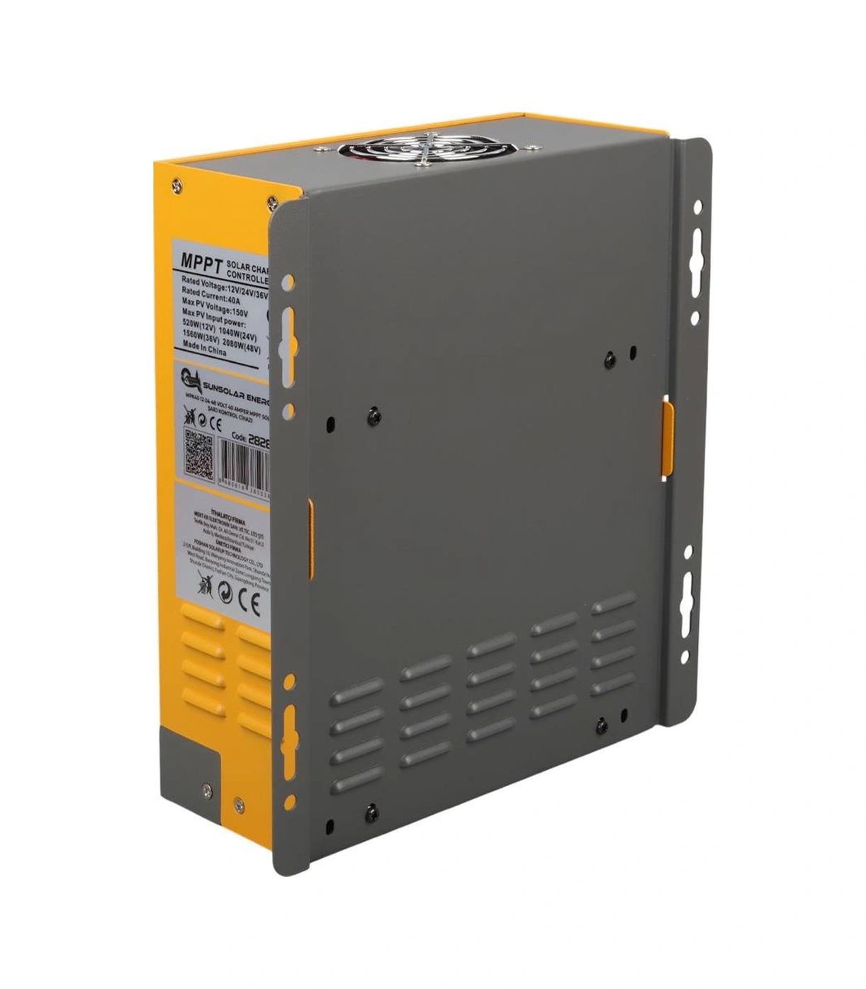 Sunsolar Mpk40 Mppt Solar Şarj Kontrol Cihazı 40a 12v 24v 36v 48v Otomatik 250v Maksimum Pv Lcd Ekranlı Rs485 Portlu