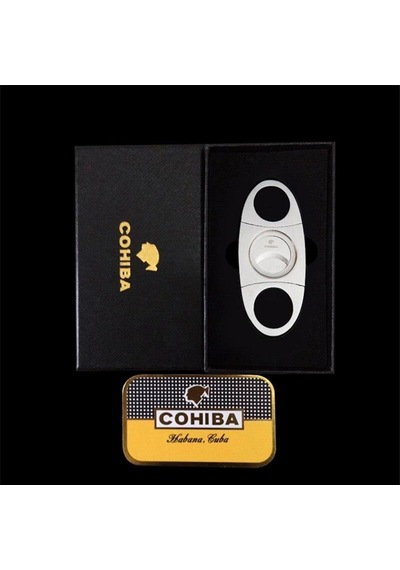 Valkyrie Cohiba Kutulu Çelik Puro Makası Çelik Puro Kesici