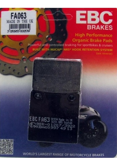 Ebc Fa063 1995-2004 Suzuki Gsf 600 Bandit S Uyumlu Arka Fren Balatası Organik Balata