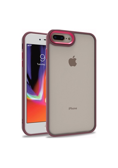 Zore Apple Uyumlu iPhone 8 Plus Kılıf Flora Kapak - Mavi Mavi