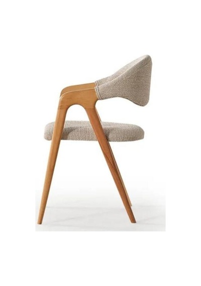 Lorenza Ahşap Sandalye Natural - Krem