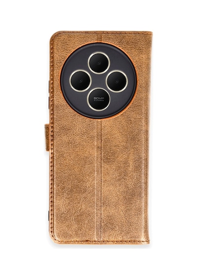 Xiaomi Redmi 14c Uyumlu Kılıf Trend S Plus Kapaklı Kılıf - Taba
