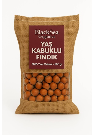 Blacksea Organics 2025 Yeni Mahsul Kabuklu Fındık 500 G