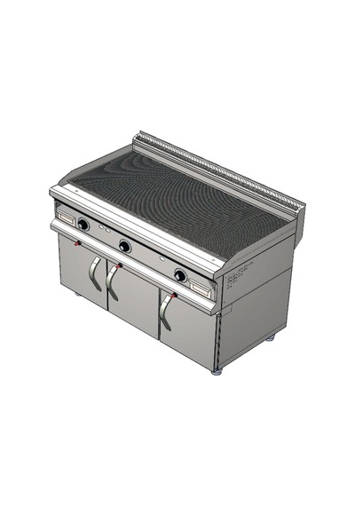 Karacasan Endüstriyel 900 Seri Dolaplı 120 Cm Doğalgazlı Tam Kanallı Izgara