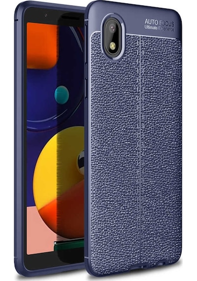 Samsung Uyumlu Galaxy A01 Core Kilif Deri Tarzi Niss Silikon Case 486310483