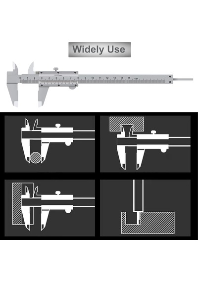 150 Mm Mekanik Kumpas 0,02mm Hassasiyet Plastik Kutulu