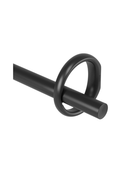 Umbra Ringlet Uzatılabilir Perde Çubuğu, 2,5 Cm Çap, 107 305 Cm, Siyah Diğer
