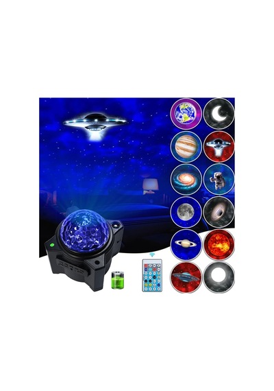 Stary Projector Light Bluetooth Hoparlör Tavan Duvar Ambians Işıklandırma