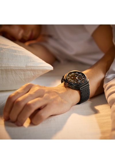 Pitaka Modern Serisi Karbon Fiber Galaxy Uyumlu Watch Ultra 47mm Kordon Black-grey Twill