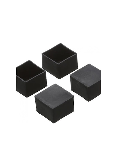 Adilon Pls Düz Tapa Kare 4'Lü Set 4X4X4 Cm