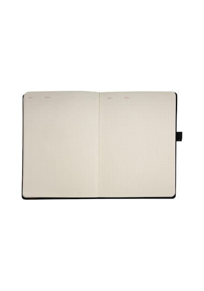 Venzi Sert Kapaklı Lastikli Tarihsiz Kalın Yapraklı Noktalı Defter 14x20 Cm Pastel Mor Genel