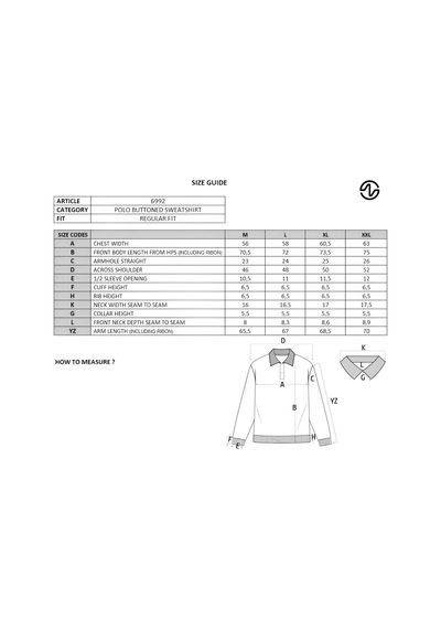 AR-MA Arma Erkek Regular Fit Selanik Kumaş Düğmeli Polo Yaka Sweatshirt Pamuk Polyester Karışımlı K30564699202 Siyah AR-MA Arma Erkek Regular Fit Selanik Kumaş Düğmeli Polo Yaka Sweatshirt Pamuk Polyester Karışımlı K30564699202 Siyah