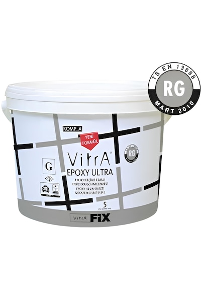 F22501005 Vıtrafix Epoxy Ultra Gri 5 Kg 5 Kg-Gri