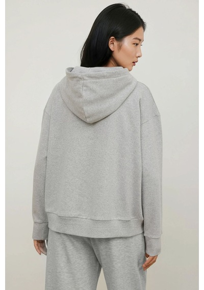 Hiccup Oversize Kapüşonlu Sweatshirt Gri