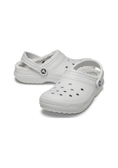 Crocs Classic Lined Clog Unisex Terlik 203591-1ft Atmosphere Beyaz