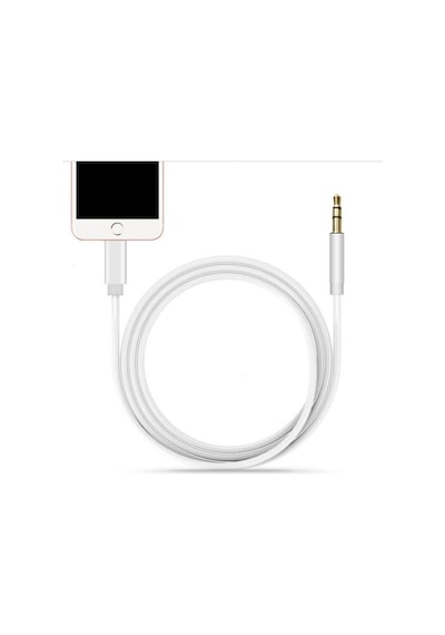 Apple Uyumlu İphone 7 8 X Max 11 12 Pro Lightning To Aux Kablo 1mt Araç Müzik Kulaklık Ses Aux Dönüştürücü