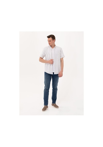Pierre Cardin Comfort Fit Kısa Kollu Gömlek 50269430-vr033 Çok Renkli