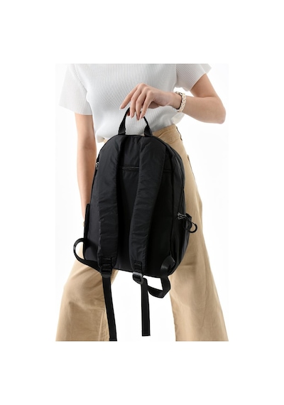 Baginn Unisex Sırt Çantası Paraşüt Kumaş Hafif Çok Cepli Yağmur İtici Kumaş 40 28 Cm 571 Collection Siyah