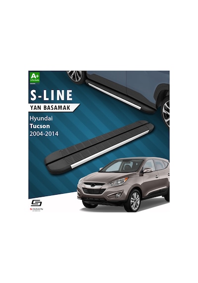 S-dizayn Hyundai Tucson 2 S-line Aluminyum Yan Basamak 173 Cm 2004-2014 A+ Kalite