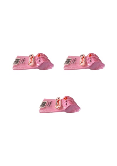Plastik Lüx Pembe Renk Kaşık - Parti Davet Piknik Çorba Yemek Kaşığı - 18 Cm. - 25'li 3 Paket