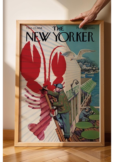 The New Yorker Çerçeveli Tablo March 22 1958