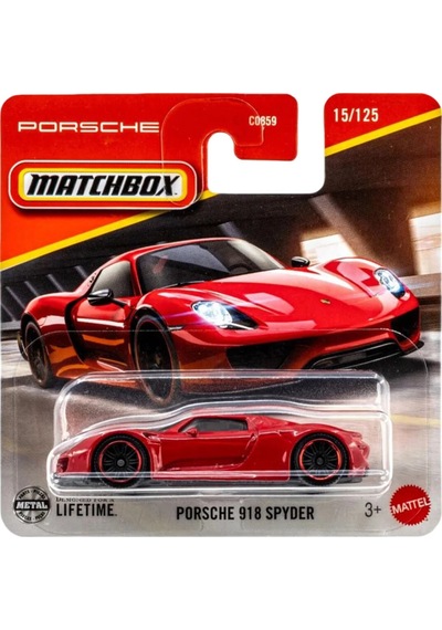 Mattel Matchbox Porsche 918 Spyder Araba C0859-jbr80 Kırmızı