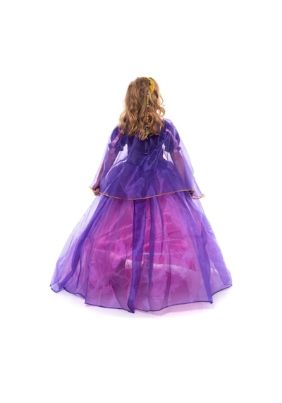 Patiska Nostalji Rapunzel Kostümü Pembe-mor