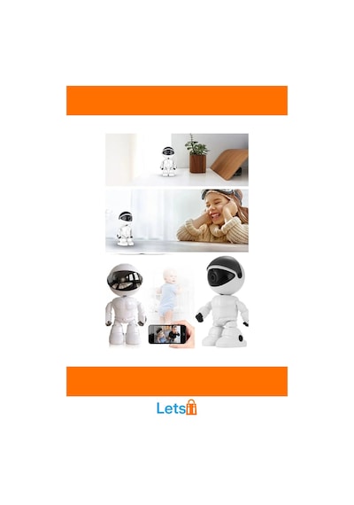 Robot Görünümlü Wi Fi Bebek Kamerası 355 Hareketli Gece Görüşlü
