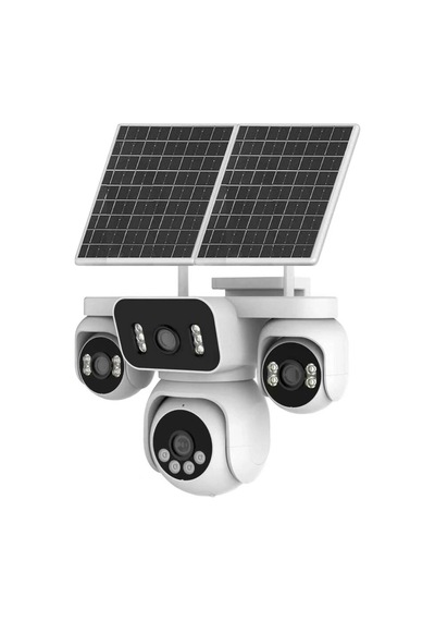 4 Lens 1 Ptz 4g Solar Camera New Io-sg401