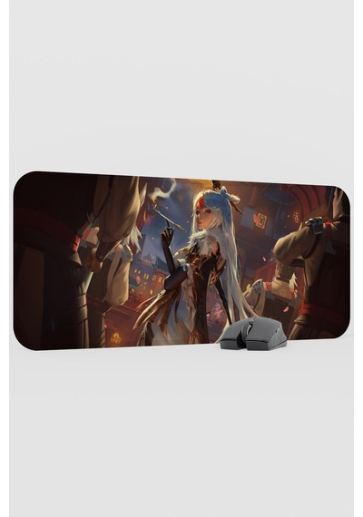Ningguang Genshin Impact Anime Oyuncu V4 - 70x30 Xl Gaming Mouse Pad Fare Altlığı