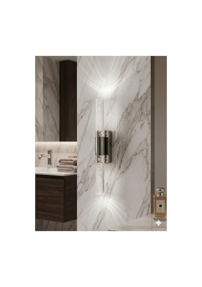 Bubblelight Small 31 Cm Modern Tasarım Led Aplik - Duvar Lambası - Antrasit Gri - Elektrikli - Beyaz Led Gri
