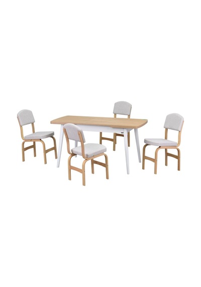 Vilinze Ege Sandalye Avanos Ahşap Mdf Açılır Mutfak Masası Takımı - 70x120+30 Cm Beyaz Vilinze Ege Sandalye Avanos Ahşap Mdf Açılır Mutfak Masası Takımı - 70x120+30 Cm Beyaz