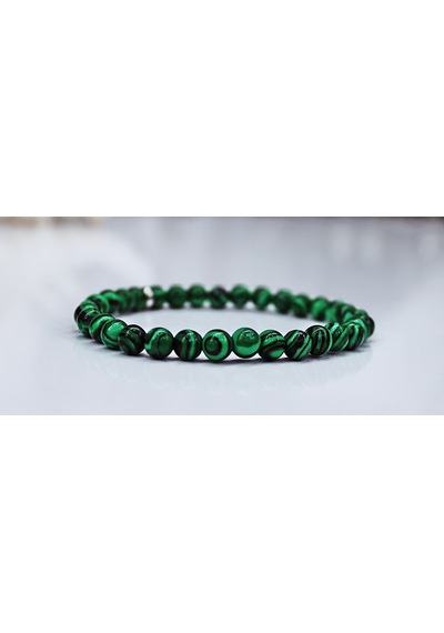 Elkes-Schmuck Malakit Doğaltaş Bileklik Gri