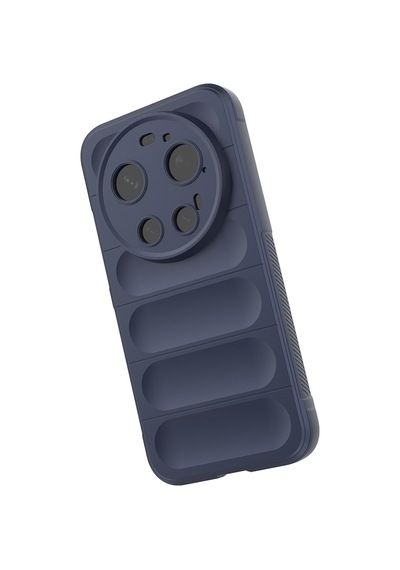 Maks Technology Mi 17 Ultra Kılıf Esnek Tpu Oyuklu Arka Yüzey Tasarımlı Mkst Etnik Silikon Kapak - Lacivert