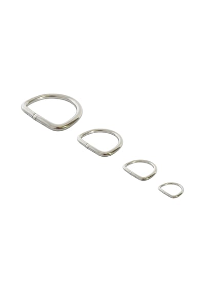 Paslanmaz Krom D Halka. D Halka. 6mm. 45x35mm