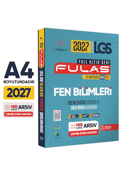 2027 8.sınıf Full Lgs Altın Seri Fulas Meb Çıkmış Soru Bankası Ve Lgs 12li Online Set Baskı Ücreti