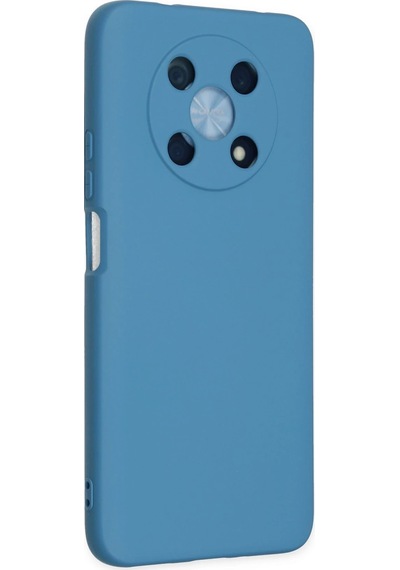 Cosmotex Newface Huawei Nova Y90 Kılıf Nano İçi Kadife Silikon - Mavi